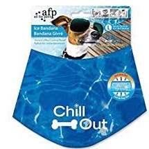 ALL FOR PAWS Chill Out Dog Cooling Bandana Summer Neck Wrap Breathable Neckerchief Pet Scarf – Medium – 38-46 cm