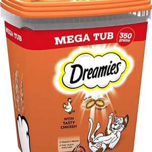 Dreamies Cat Treats Chicken 350g (pack of 2)